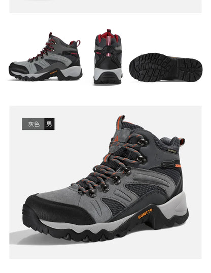 HUMTTO Hiking Shoes Men Winter Outdoor Sports Climbing Shoes Hunting Shoes Warm Women Trekking Sneakers Ankle Boots Tactical