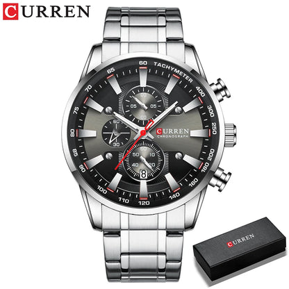 CURREN New Mens Watches Quartz Business Waterproof Watch Man Watches Top Brand Luxury WristWatch Men Chronograph Reloj Hombre