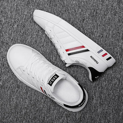 Sneakers casual da uomo, scarpe da skateboard in PU, scarpe basse per studenti, sneakers outdoor, scarpe street con lacci, scarpe da camminata, taglia grande 48