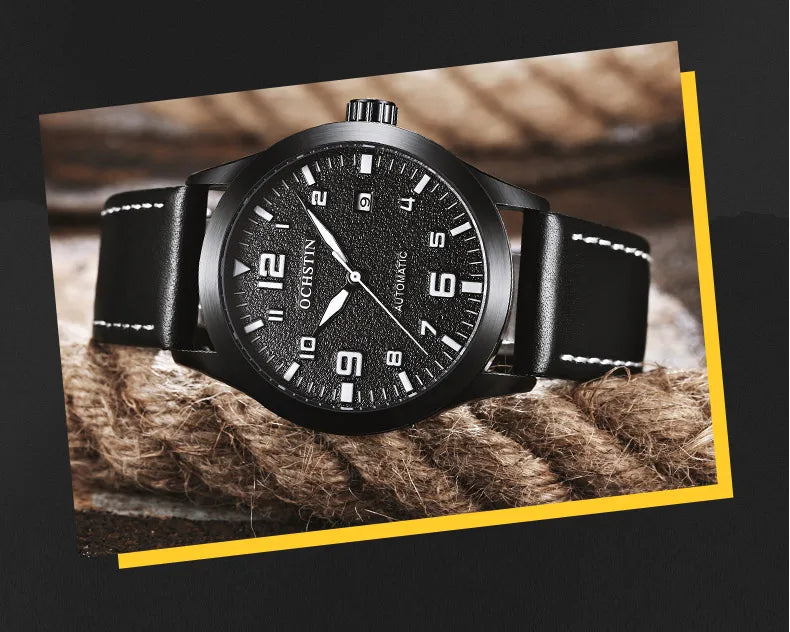 OCHSTIN Men Automatic Mechanical Watch Luxury Casual Dress Military Outdoor Sports Army Mens Wristwatches Waterproof Male Clock