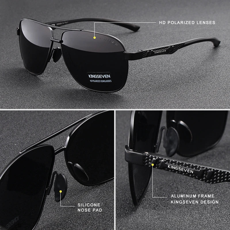 KINGSEVEN nove aluminijske muške modne sunčane naočale za putovanja i vožnju, muške naočale, Oculos band sunčane naočale N7188