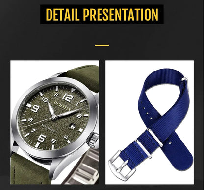 OCHSTIN Men Automatic Mechanical Watch Luxury Casual Dress Military Outdoor Sports Army Mens Wristwatches Waterproof Male Clock