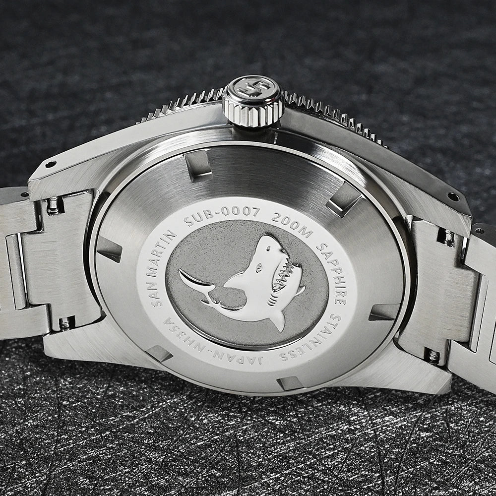 San Martin Official 41mm 62mas V4 Diver Men Watch NH35 Automatic Mechanical Watch Sapphire Glass 200m Waterproof Luminous SN0007