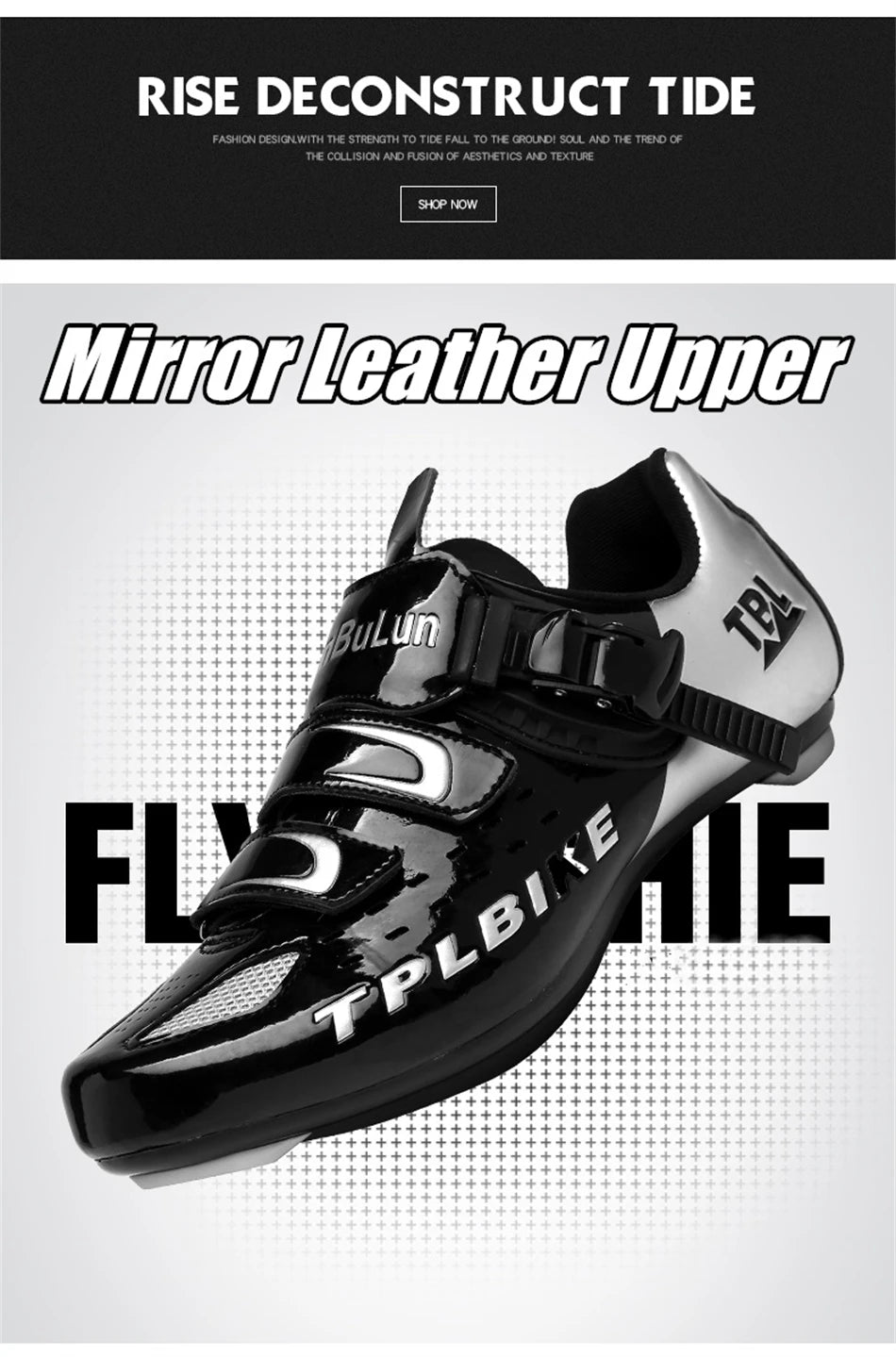 Professional Racing Road Bike Cycling Shoes for Men, Outdoor Non-Slip MTB Bicycle Sneakers, Breathable Self-Locking Sports Cleat Shoes