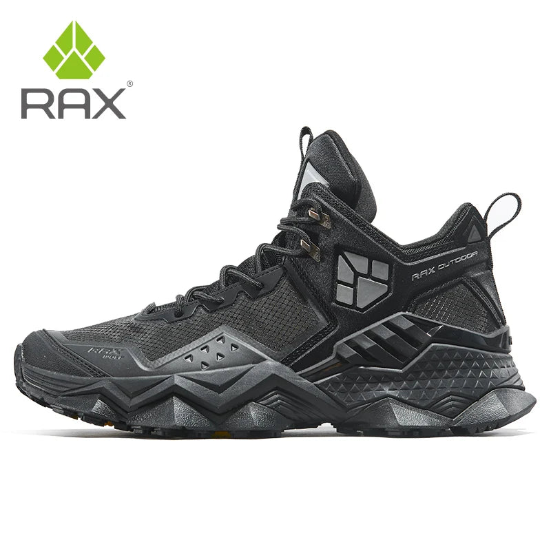 Rax Men's Waterproof Hiking Shoes Breathable Hiking Boots Outdoor Trekking Boots Sports Sneakers Tactical Shoes