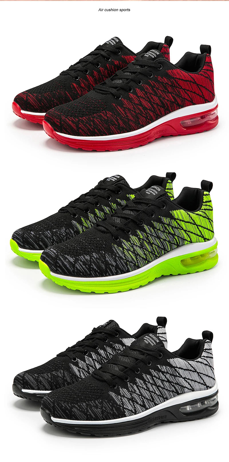 Men’s Running Shoes Fashion Breathable Outdoor Sports Sneakers Comfortable Athletic Footwear for Women