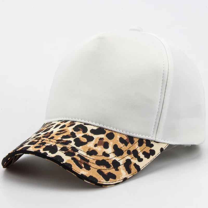 CNTANG Women Leopard Print Baseball Cap Fashion Hip Hop Caps Casual Designer Brand Female Hat Snapback For Women's Girls Gorras