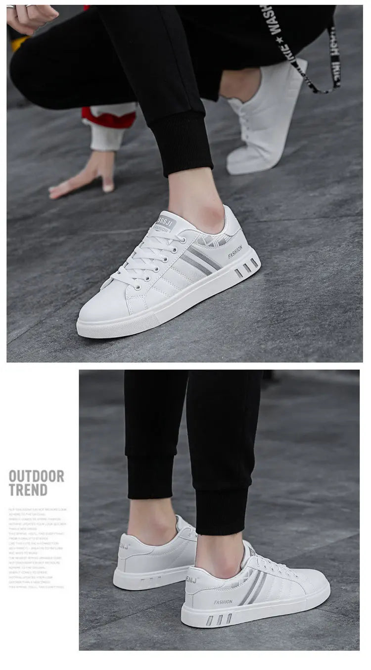 Sneakers casual da uomo, scarpe da skateboard in PU, scarpe basse per studenti, sneakers outdoor, scarpe street con lacci, scarpe da camminata, taglia grande 48