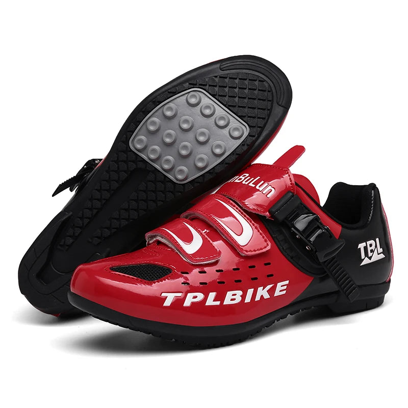 Professional Racing Road Bike Cycling Shoes for Men, Outdoor Non-Slip MTB Bicycle Sneakers, Breathable Self-Locking Sports Cleat Shoes