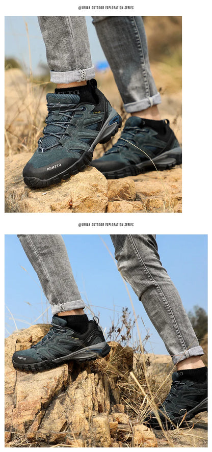 HUMTTO Hiking Shoes Men Winter Outdoor Sports Climbing Shoes Hunting Shoes Warm Women Trekking Sneakers Ankle Boots Tactical
