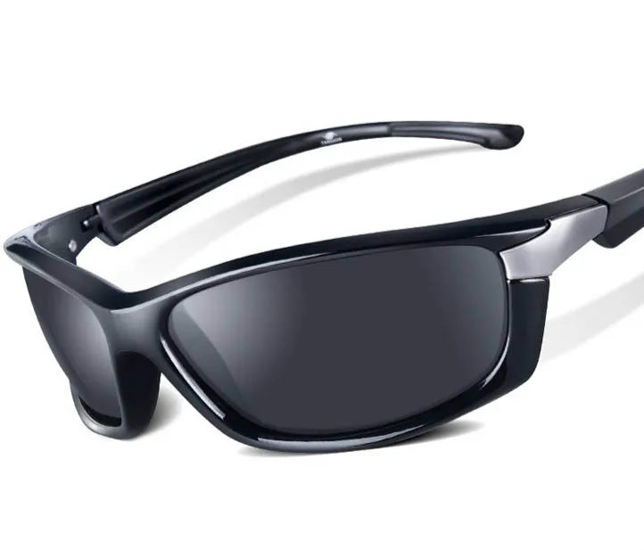 TAGION Black Plastic Polarized Sunglasses Men Outdoor Sports Sun Glasses Fishing Cycling Eyewear Male Designer Goggles UV400