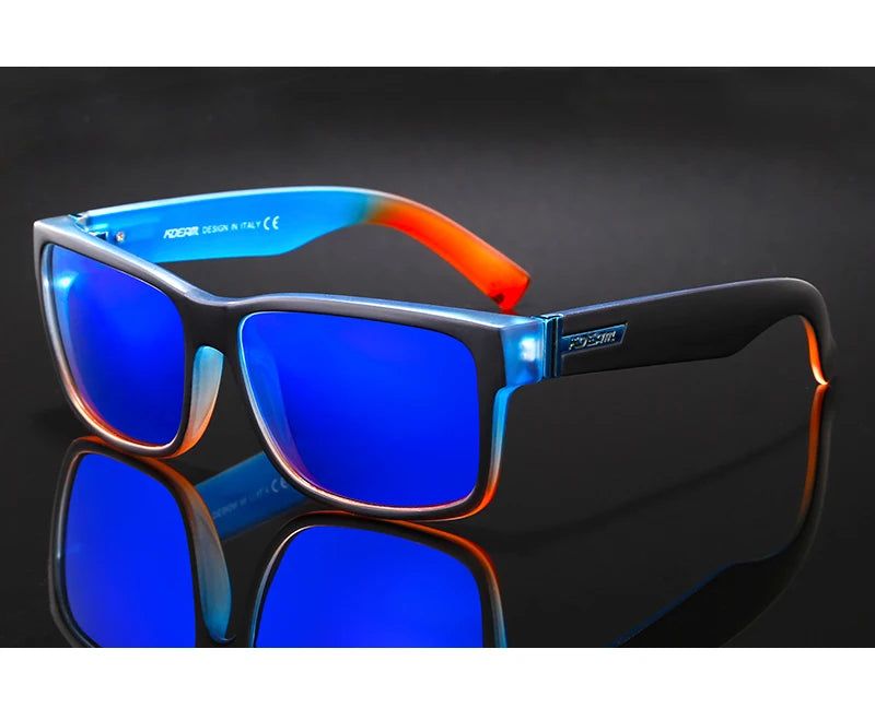 KDEAM Revamp Of Sport Men Sunglasses Polarized Shockingly Colors Sun Glasses Outdoor Driving Photochromic Sunglass With Box