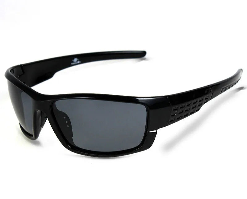 TAGION Black Plastic Polarized Sunglasses Men Outdoor Sports Sun Glasses Fishing Cycling Eyewear Male Designer Goggles UV400