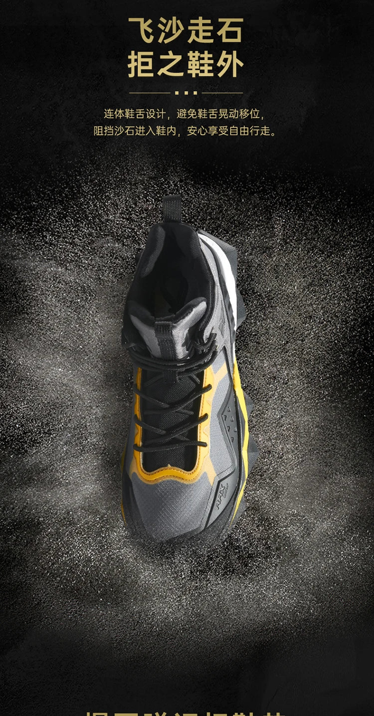 Rax Men's Waterproof Hiking Shoes Breathable Hiking Boots Outdoor Trekking Boots Sports Sneakers Tactical Shoes