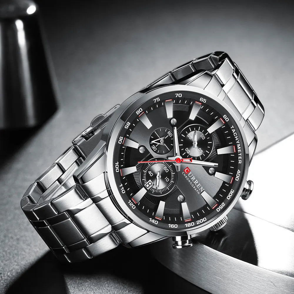 CURREN New Mens Watches Quartz Business Waterproof Watch Man Watches Top Brand Luxury WristWatch Men Chronograph Reloj Hombre