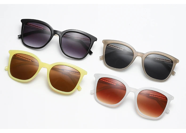Classic Square Sunglasses Women Men Vintage Brand Sun Glasses Alloy Frame Retro Trend Fashion Style Shades Oculos de sol