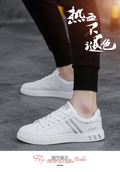 Sneakers casual da uomo, scarpe da skateboard in PU, scarpe basse per studenti, sneakers outdoor, scarpe street con lacci, scarpe da camminata, taglia grande 48