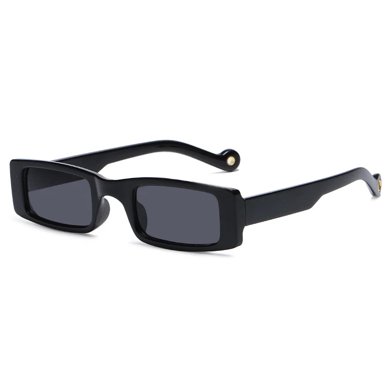 New Rectangle Sunglasses Women Fashion Small Square Frame Vintage Brand Sun Glasses Men Shades Retro Clear Green Oculos UV400