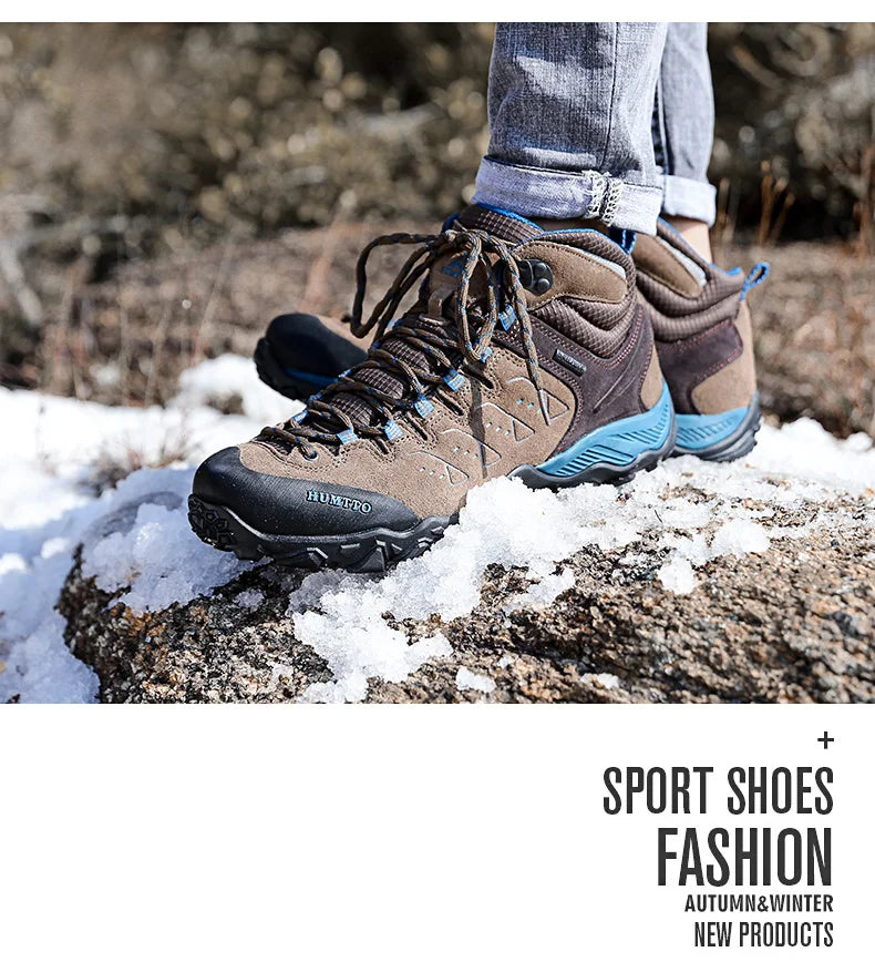 HUMTTO Hiking Shoes Men Winter Outdoor Sports Climbing Shoes Hunting Shoes Warm Women Trekking Sneakers Ankle Boots Tactical