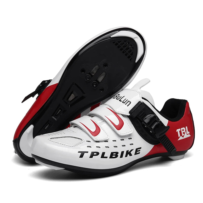 Professional Racing Road Bike Cycling Shoes for Men, Outdoor Non-Slip MTB Bicycle Sneakers, Breathable Self-Locking Sports Cleat Shoes