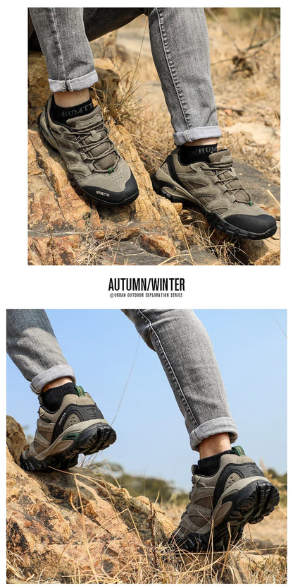 HUMTTO Hiking Shoes Men Winter Outdoor Sports Climbing Shoes Hunting Shoes Warm Women Trekking Sneakers Ankle Boots Tactical