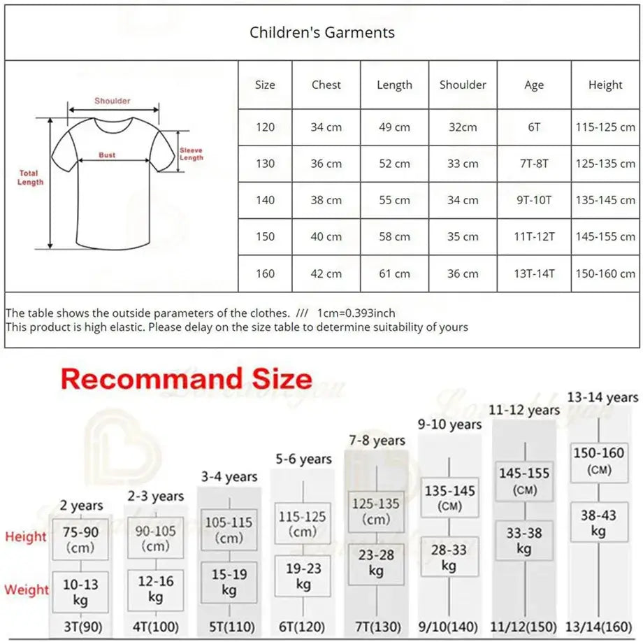 Camiseta infantil de verano Cartoon Fortnite con estampado 3D, para niños y niñas, streetwear para adultos y niños, camiseta divertida de cuello redondo