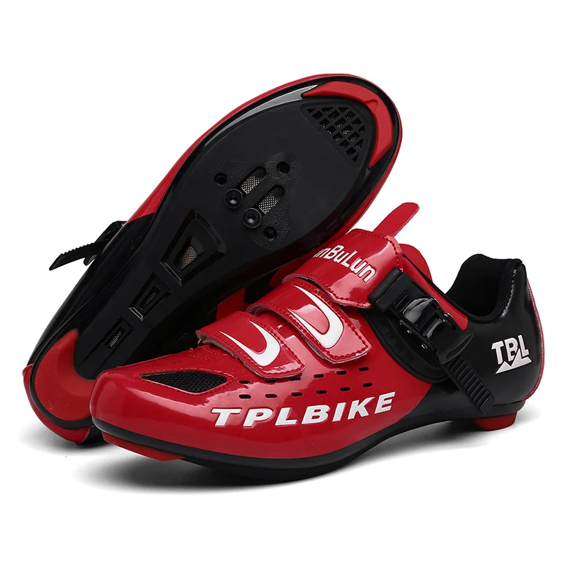Professional Racing Road Bike Cycling Shoes for Men, Outdoor Non-Slip MTB Bicycle Sneakers, Breathable Self-Locking Sports Cleat Shoes