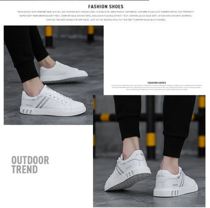 Sneakers casual da uomo, scarpe da skateboard in PU, scarpe basse per studenti, sneakers outdoor, scarpe street con lacci, scarpe da camminata, taglia grande 48