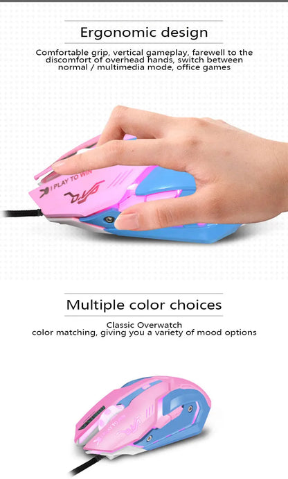 New 2022 Silent Wired Computer Mouse LED Backlight Ergonomic PC Notebook Computer Mouse Variety Optional Computer Accessories