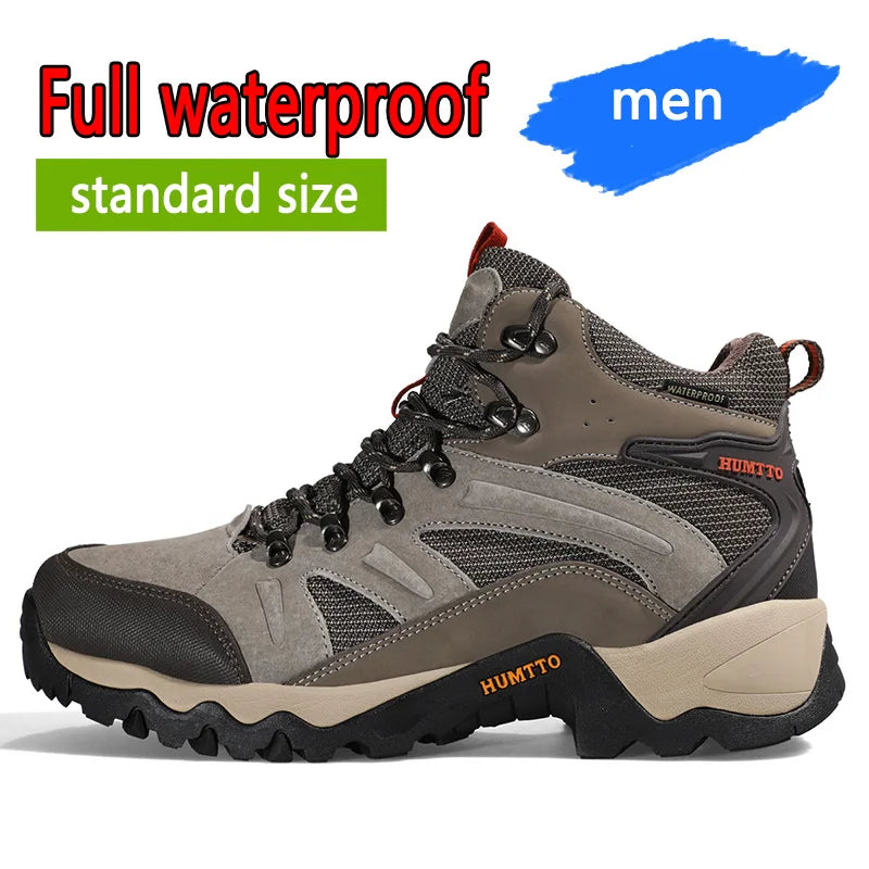 HUMTTO Hiking Shoes Men Winter Outdoor Sports Climbing Shoes Hunting Shoes Warm Women Trekking Sneakers Ankle Boots Tactical