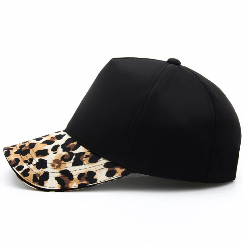 CNTANG Women Leopard Print Baseball Cap Fashion Hip Hop Caps Casual Designer Brand Female Hat Snapback For Women's Girls Gorras