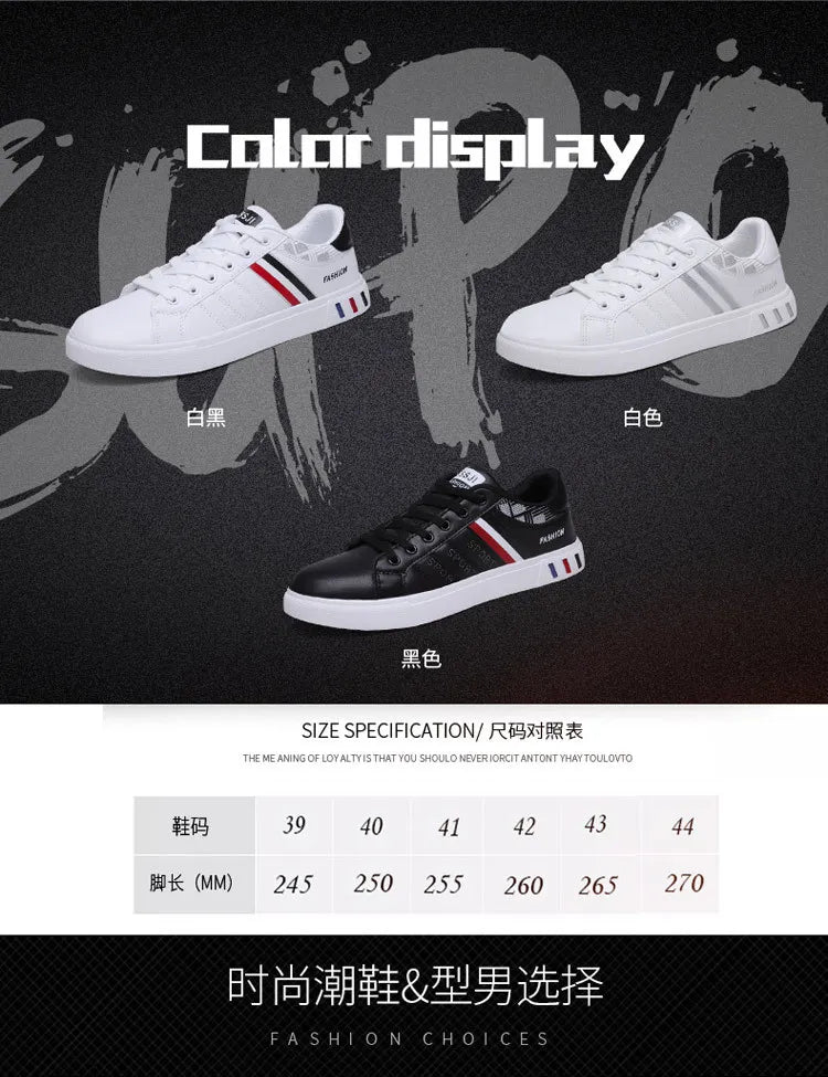 Sneakers casual da uomo, scarpe da skateboard in PU, scarpe basse per studenti, sneakers outdoor, scarpe street con lacci, scarpe da camminata, taglia grande 48