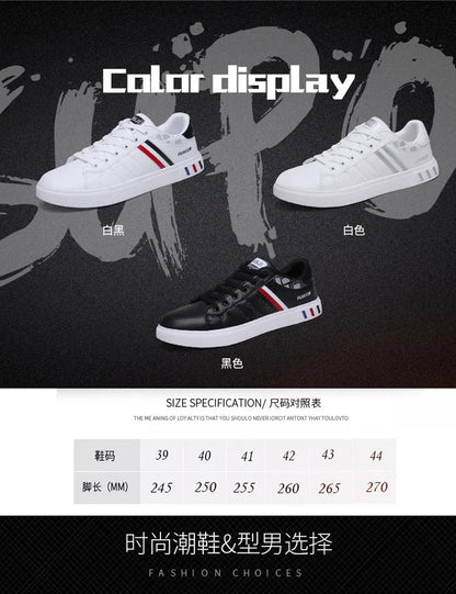 Sneakers casual da uomo, scarpe da skateboard in PU, scarpe basse per studenti, sneakers outdoor, scarpe street con lacci, scarpe da camminata, taglia grande 48