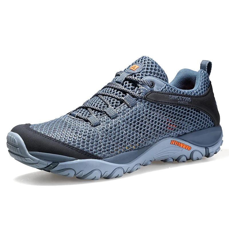 HUMTTO Summer Hiking Sneakers Shoes for Men 2021 Breathable Outdoor Trekking Sport Mens Water Shoes Climbing Walking Man Shoes