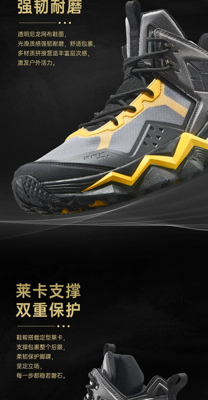 Rax Men's Waterproof Hiking Shoes Breathable Hiking Boots Outdoor Trekking Boots Sports Sneakers Tactical Shoes