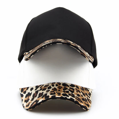 CNTANG Women Leopard Print Baseball Cap Fashion Hip Hop Caps Casual Designer Brand Female Hat Snapback For Women's Girls Gorras