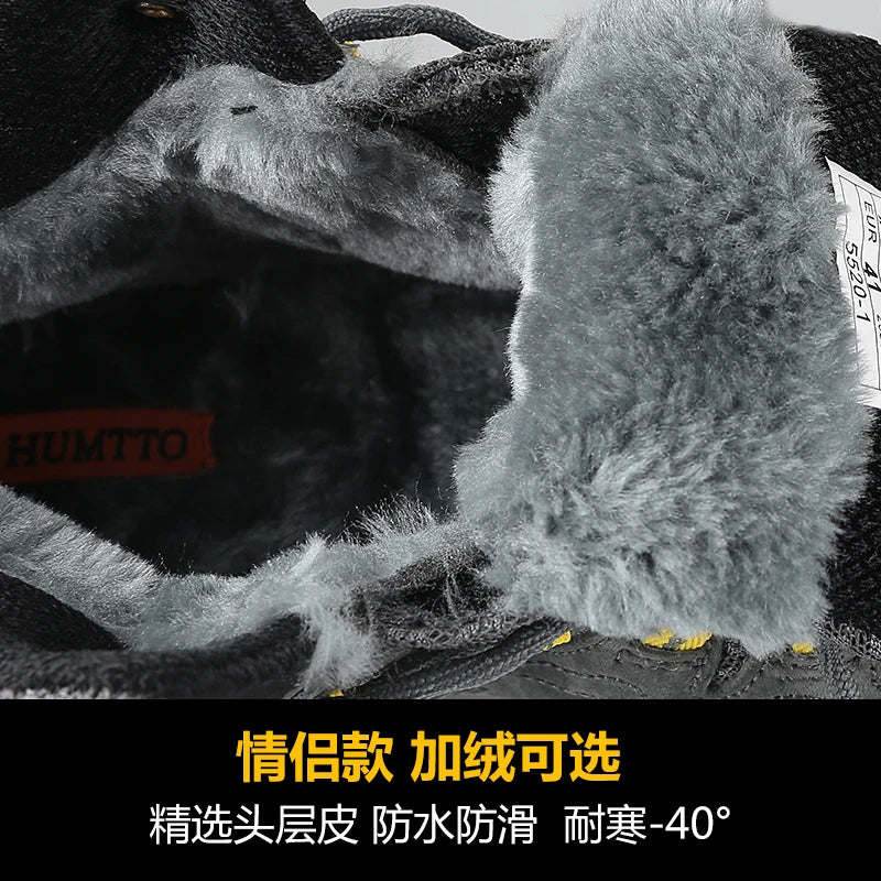 HUMTTO Hiking Shoes Men Winter Outdoor Sports Climbing Shoes Hunting Shoes Warm Women Trekking Sneakers Ankle Boots Tactical