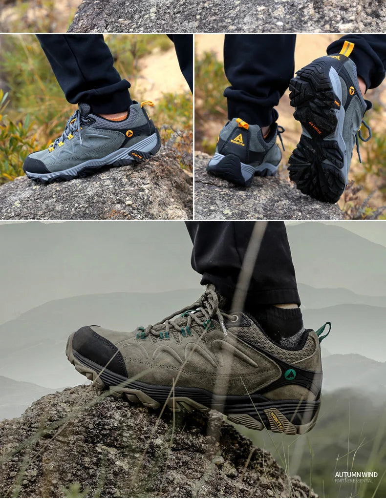 HUMTTO Hiking Shoes Men Winter Outdoor Sports Climbing Shoes Hunting Shoes Warm Women Trekking Sneakers Ankle Boots Tactical