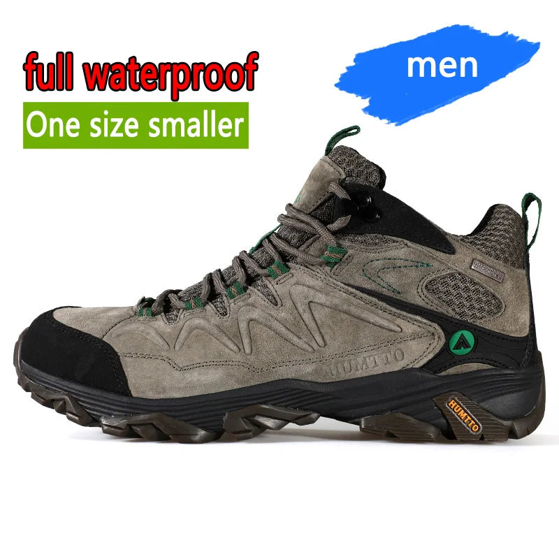 HUMTTO Hiking Shoes Men Winter Outdoor Sports Climbing Shoes Hunting Shoes Warm Women Trekking Sneakers Ankle Boots Tactical