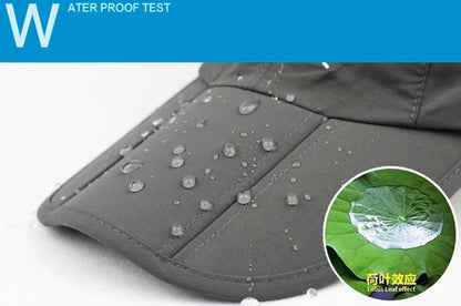 Spring Summer Outdoor Sport Baseball Cap Quick Drying Hat Unisex Waterproof Breathable Cap Foldable Cycling hat Sun Protection