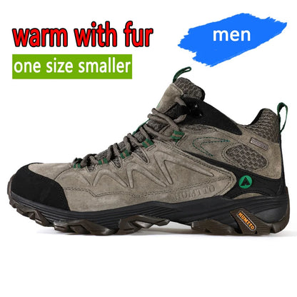 HUMTTO Hiking Shoes Men Winter Outdoor Sports Climbing Shoes Hunting Shoes Warm Women Trekking Sneakers Ankle Boots Tactical