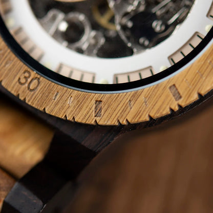 BOBO BIRD Wood Mechanical Watch Men Relogio Masculino Big Mens Watches Top Brand Luxury Timepieces erkek kol saati Dropshipping