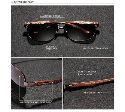 KINGSEVEN nove aluminijske muške modne sunčane naočale za putovanja i vožnju, muške naočale, Oculos band sunčane naočale N7188