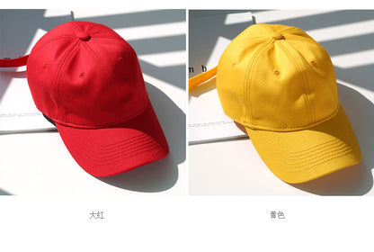 Custom Logo Cotton Soft Top Baseball Cap For Women Men Classics Simple Adjustable Dad Hat Outdoor Sport Dad Hats Wholesale