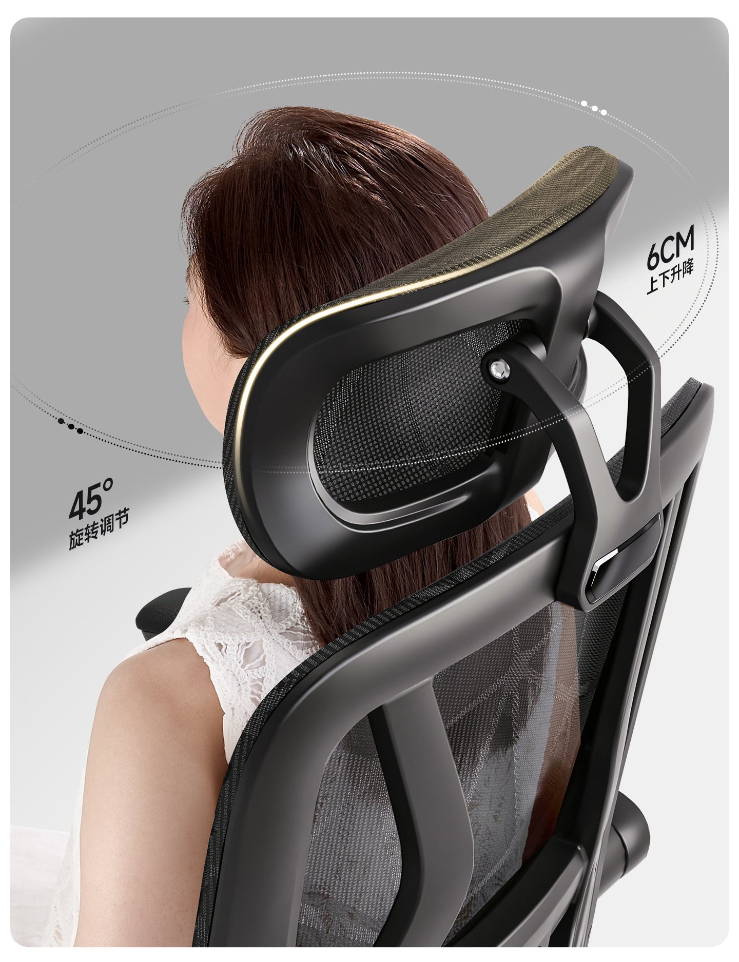 UVR Ergonomic Design Chair Household Reclining Stool Sedentary Comfort Mesh Office Chair Reclining Computer Game Chair Furniture