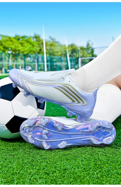 Nouvelles chaussures de football pour hommes, baskets de futsal, crampons de haute qualité, antidérapantes, chaussures de football d'intérieur, pour terrain synthétique, best-seller, montantes, pour extérieur