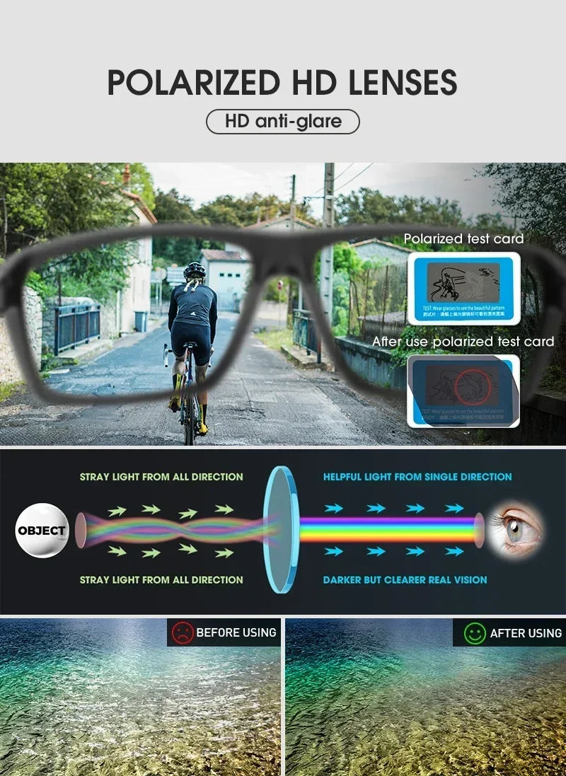 Kapvoe polarizované rybárske slnečné okuliare, cyklistické okuliare pre mužov a ženy, UV400, športové okuliare, cyklistické okuliare, MTB, bicyklové okuliare
