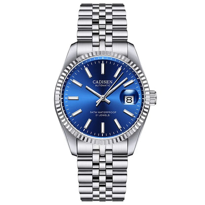 CADISEN Men Mechanical Watch Top Brand Luxury Automatic Watch Business Stainless Steel Waterproof Watch Men Relogio Masculino