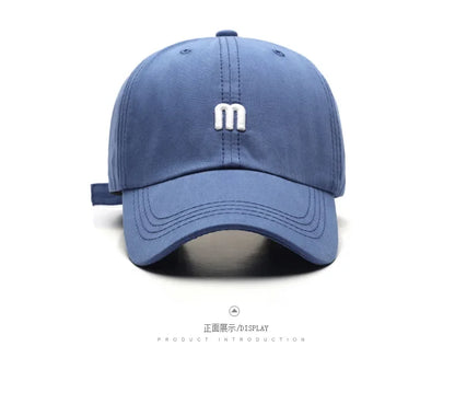 Fashion 100% Cotton Baseball Cap for Men and Women Letters Embroidered Snapback Hat Summer Sun Caps Unisex Casual Hip Hop Hats