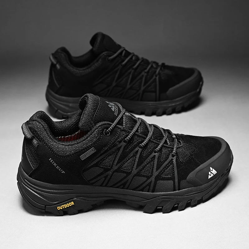 HIKEUP Zapatillas de exterior de moda para hombre, calzado deportivo casual de senderismo, botas de trekking de montaña y camping, antideslizantes y resistentes al desgaste